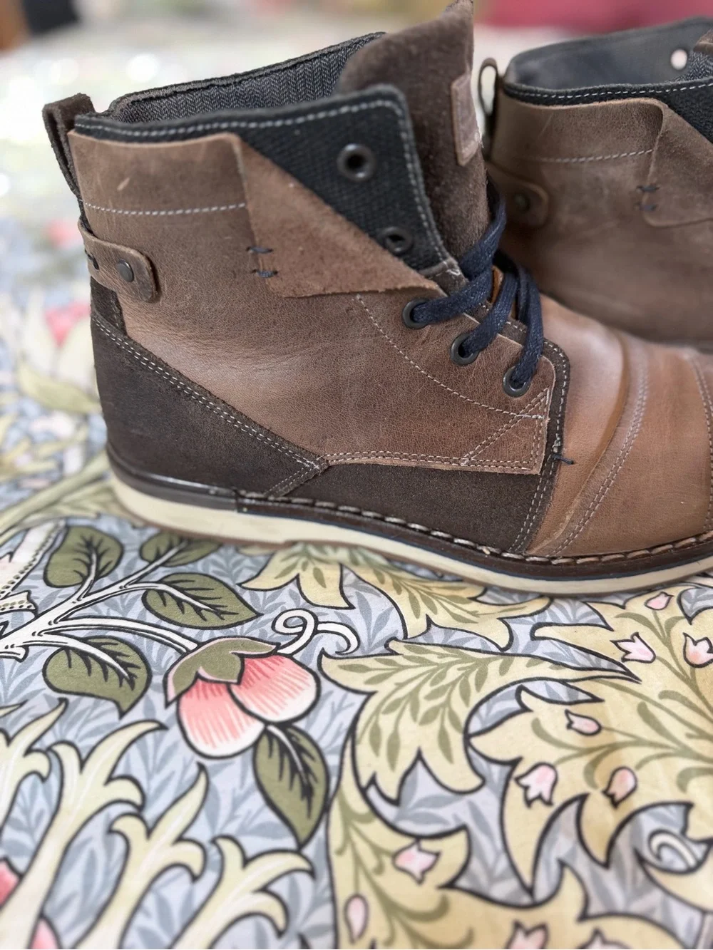 Bullboxer Men’s Brown Leather Lace-Up Boots